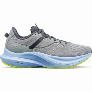 Grey / Blue Saucony Tempus Women's Running Shoes | Philippines S89167-Y17