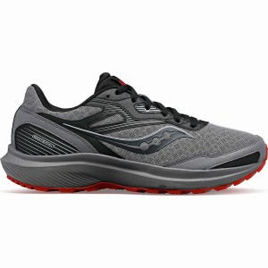 Grey / Burgundy Saucony Cohesion TR16 Men's Running Shoes | Philippines S80647-Y81