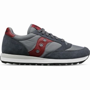 Grey / Dark Red Saucony Jazz Original Men's Sneakers | Philippines S13562-V38