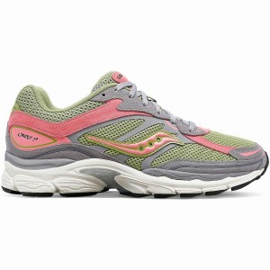 Grey / Green Saucony ProGrid Omni 9 Premium Women's Sneakers | Philippines S18972-M87