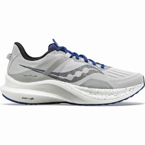 Grey / Indigo Saucony Tempus Men's Running Shoes | Philippines S01843-G82