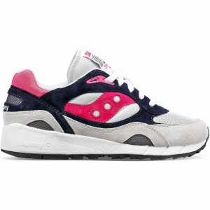 Grey / Pink Saucony Shadow 6000 Men's Sneakers | Philippines S72940-P01