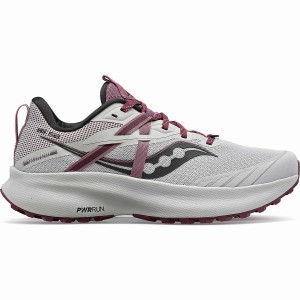 Grey / Purple Saucony Ride 15 TR Women's Trail Running Shoes | Philippines S25891-S87