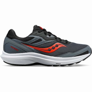 Grey / Red Blue Saucony Cohesion 16 Men's Running Shoes | Philippines S20974-J78