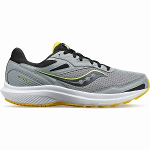 Grey / Yellow Saucony Cohesion 16 Men's Running Shoes | Philippines S09164-K41