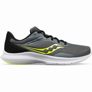 Grey / Yellow Saucony Convergence Men's Walking Shoes | Philippines S98301-Q19