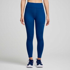 Indigo Saucony Fortify Crop Women's Tight | Philippines S96170-U87