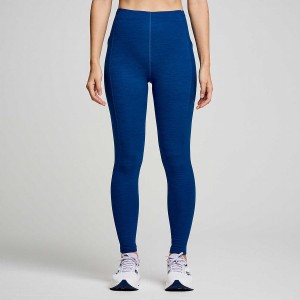 Indigo Saucony Solstice Women's Tight | Philippines S97305-Q35