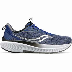 Indigo / Black Saucony Echelon 9 Wide Men's Running Shoes | Philippines S29807-B37