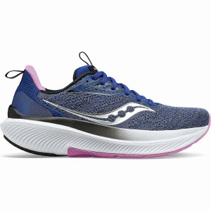 Indigo / Purple Saucony Echelon 9 Wide Women's Running Shoes | Philippines S98046-B16