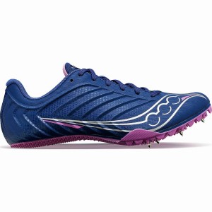 Indigo / Purple Saucony Spitfire 5 Women's Track Spikes | Philippines S06179-J12