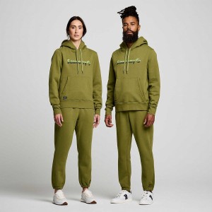 Khaki Saucony Recovery Hoody Men's Hoodie | Philippines S14853-D13