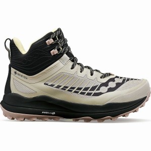 Khaki / Black Saucony Ultra Ridge GTX Women's Trail Running Shoes | Philippines S98014-H80