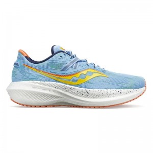 Light Blue / White Saucony Triumph 20 Men's Running Shoes | Philippines S21750-W60