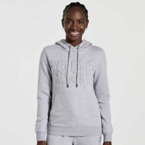 Light Grey Saucony Rested Women's Hoodie | Philippines S87923-Y15