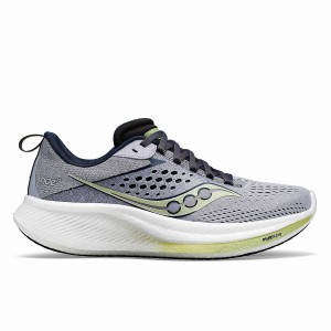 Navy Saucony Ride 17 Wide Women's Running Shoes | Philippines S12963-X84