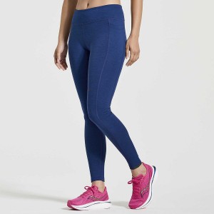 Navy Saucony Solstice Women's Tight | Philippines S05297-Q62