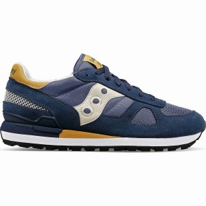 Navy / Brown Saucony Shadow Original Men's Sneakers | Philippines S27985-G81