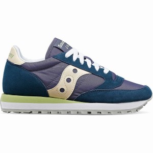 Navy / Cream Saucony Jazz Original Women's Sneakers | Philippines S56327-X57