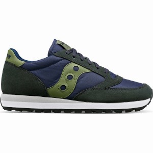 Navy / Green Saucony Jazz Original Men's Sneakers | Philippines S62389-Z75