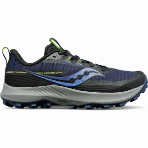 Navy / Khaki Saucony Peregrine 13 Wide Women's Trail Running Shoes | Philippines S19582-Q74