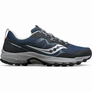 Navy / Silver Saucony Excursion TR16 Men's Trail Running Shoes | Philippines S02948-U63