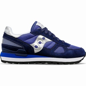 Navy / Silver Saucony Shadow Original Women's Sneakers | Philippines S21463-V38