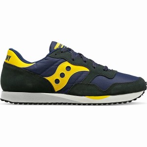 Navy / Yellow Saucony DXN Trainer Men's Sneakers | Philippines S02781-H01