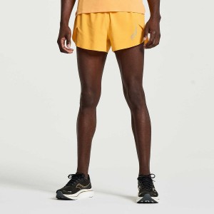 Orange Saucony Pinnacle 3" Men's Shorts | Philippines S32169-C14