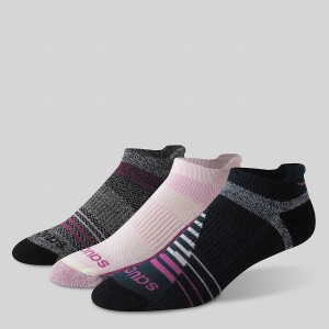 Pink Saucony Inferno Merino Wool Blend No Show 3-Pack Women's Socks | Philippines S49312-T18