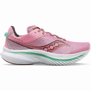 Pink / Green Saucony Kinvara 14 Women's Running Shoes | Philippines S35612-M97