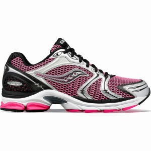 Pink / Silver Saucony ProGrid Triumph 4 Women's Sneakers | Philippines S07948-P91