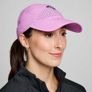 Purple Saucony Outpace Petite Women's Hats | Philippines S83529-W28