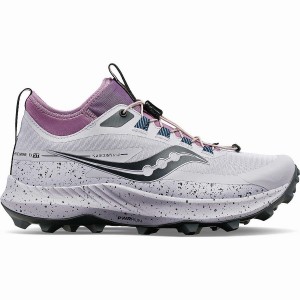 Purple / Grey Saucony Peregrine 13 ST Women's Trail Running Shoes | Philippines S81307-H03