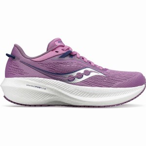 Purple / Indigo Saucony Triumph 21 Women's Running Shoes | Philippines S51046-G65