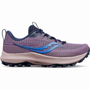 Purple / Navy Saucony Peregrine 13 Women's Trail Running Shoes | Philippines S50192-J85