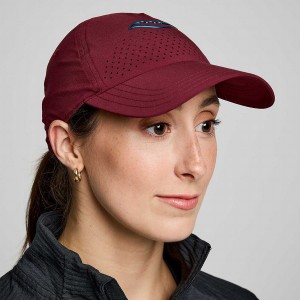 Red Saucony Outpace Petite Women's Hats | Philippines S19026-R42