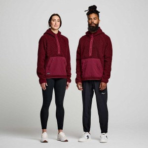 Red Saucony Recovery Sherpa Men's Pullover | Philippines S61598-Y50