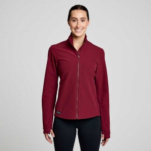 Red Saucony Triumph Women's Jackets | Philippines S92768-K35