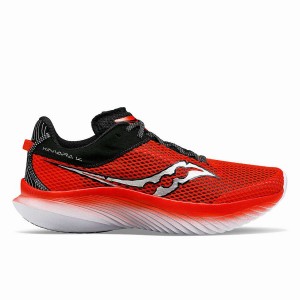 Red / Black Saucony Jay's Kinvara 14 Men's Running Shoes | Philippines S53047-K12