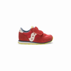 Red / Blue / Light Green Saucony Baby Jazz Hook & Loop Kids' Sneakers | Philippines S72519-L98