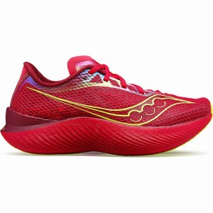 Red / Rose Saucony Endorphin Pro 3 Women's Running Shoes | Philippines S04132-U03