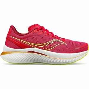 Red / Rose Saucony Endorphin Speed 3 Women's Running Shoes | Philippines S48716-V25