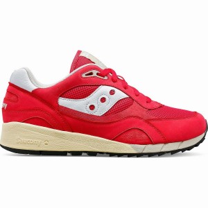 Red / White Saucony Shadow 6000 Premium Men's Sneakers | Philippines S53947-A13