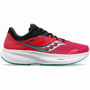 Rose / Black Saucony Ride 16 Women's Running Shoes | Philippines S50961-N91