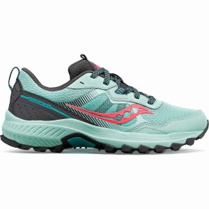 Turquoise / Pink Saucony Excursion TR16 Women's Trail Running Shoes | Philippines S91276-D50