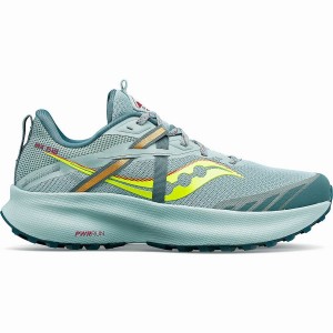 Turquoise / Yellow Saucony Ride 15 TR Women's Trail Running Shoes | Philippines S06812-G45