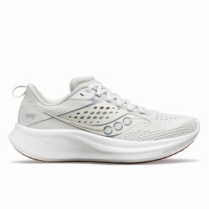 White Saucony Ride 17 Women's Running Shoes | Philippines S83592-H36