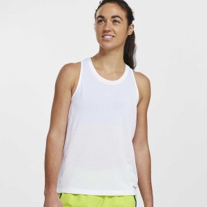 White Saucony Stopwatch Singlet Women's Tank Top | Philippines S14953-Q71