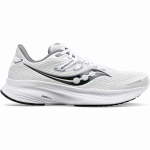 White / Black Saucony Guide 16 Men's Running Shoes | Philippines S80942-M16